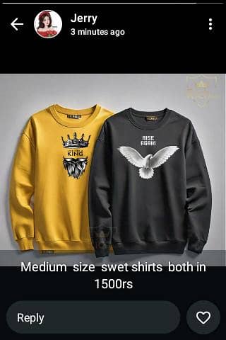 sweat shirts