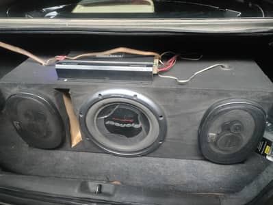 full woofer amp and speakers