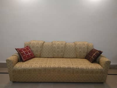 Sofa Set 2+3 Seater with Ottoman – Excellent Condition