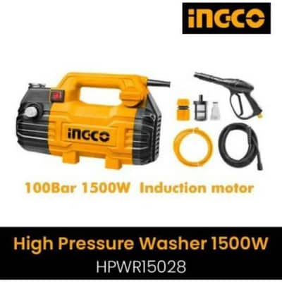Ingco High Pressure Washer 1500w/100 bar–Induction Motor-Free delivery