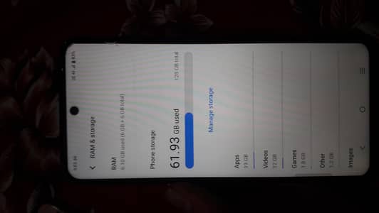 Vivo y19s 6+6 128 official PTA Approved