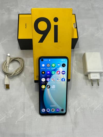 Realme 9i 128gb builtin 6gb ram dual sim with box charger