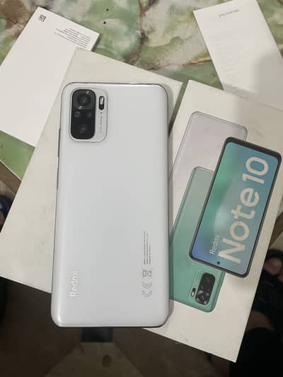Redmi note 10 4:128 with box infinix tecno Samsung