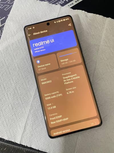 REALME GT 6 NEO - 12GB RAM, 256 GB Storage ,Snapdragon 8s Gen 3