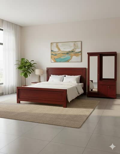 Taali Wood Bed Set/Bed set/Bedroom set/Sheesham Wood Bed set