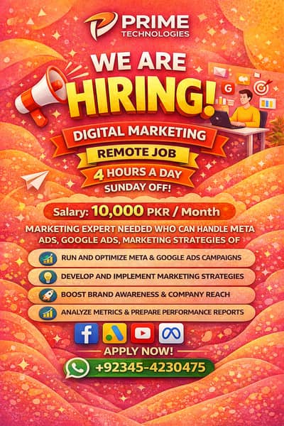 Digital Marketing Expert – Remote (Part-Time)