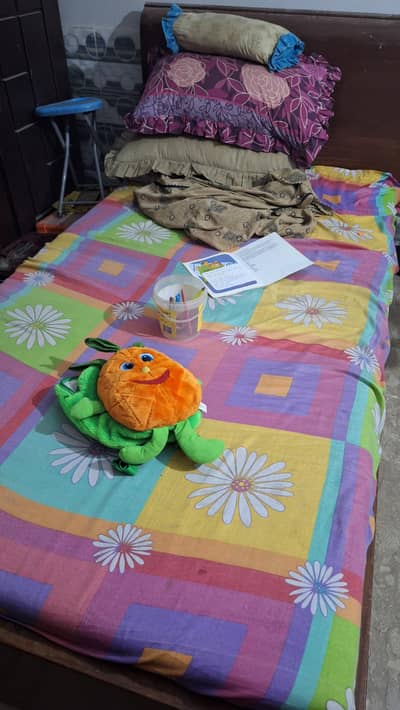 Sheesham Single Bed with Moltyfoam Mattress