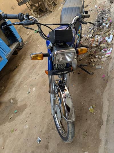 Honda cd 70 2024 model blue color good condition