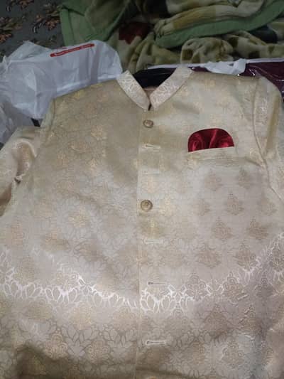 Hareem fabric sherwani for Groom Worn Once |Like New | Premium Quality
