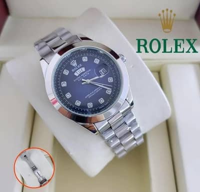 ROLEX AAA DAY- DATE STAINLESS STEEL CHAIN PREMIUM QUALITY WATCH