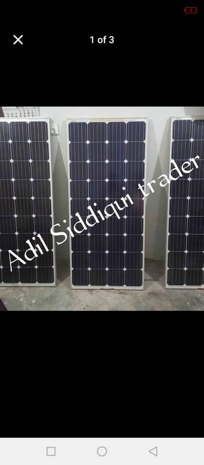 150W Solar Panels for Direct Fan & Lights - A1 Condition