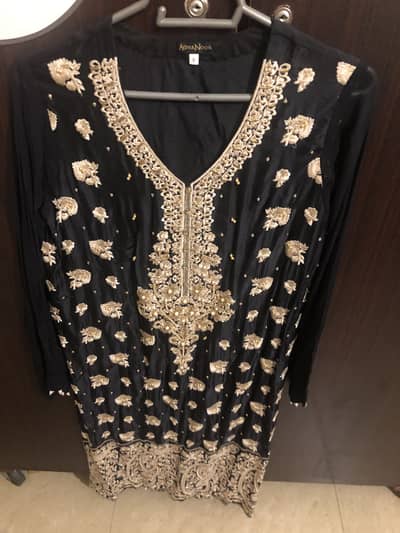 Agha Noor silk shirt (Brand New)