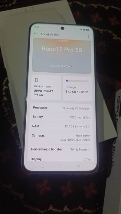 Oppo Reno 12 pro 5g