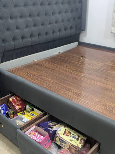 Customized Double bed with shoe rack, Drawers & storage box for Sale