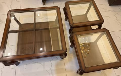 Solid Wooden Center/ Coffee Table Set