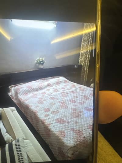 Bed with side tables and storage/sofa sevenseater