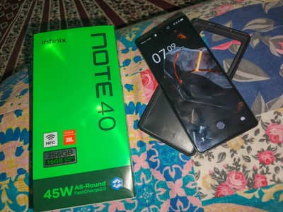 infinix note 40 , 8/ 256 . .  exchange possible