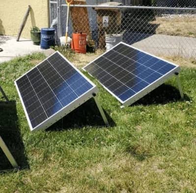 solar panels holding stand