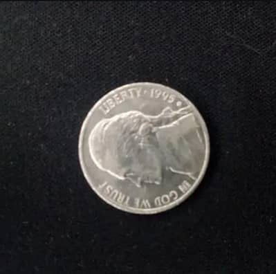 1995  Jefferson nickel old rare Coin
