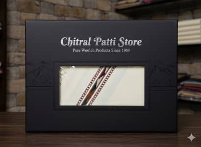 White Color Swati Woolen Shawl for Men - Lightweight