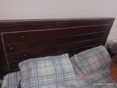 bed with side tables