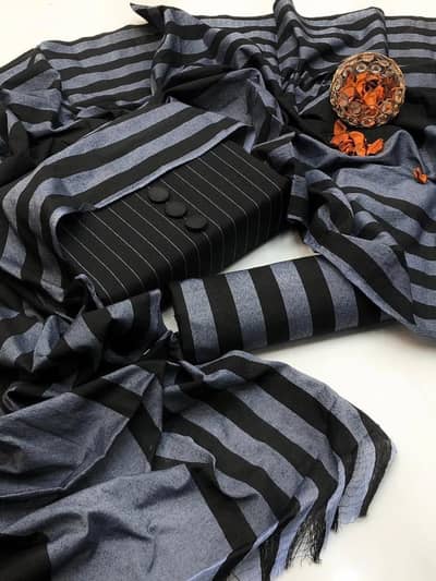 3 PC woman's Unstitched plain suit