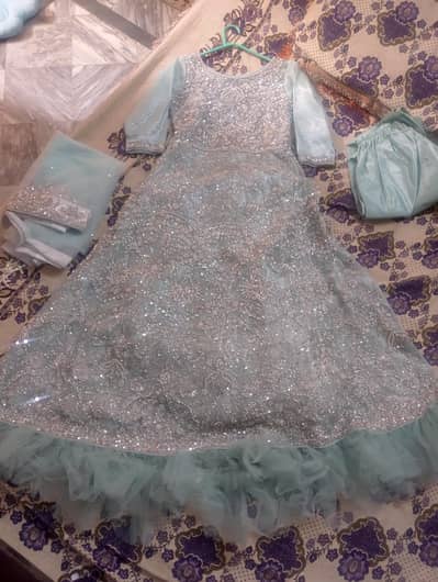 hand embroidered bridal maxi