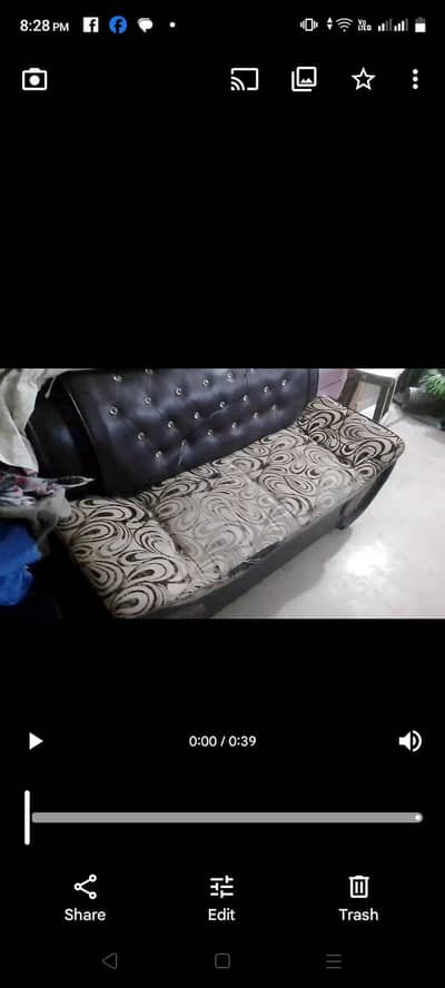 3 seater fancy sofa just like new