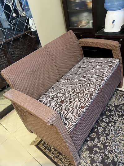 Boss 2 Seater Sofa with Printed Cushions