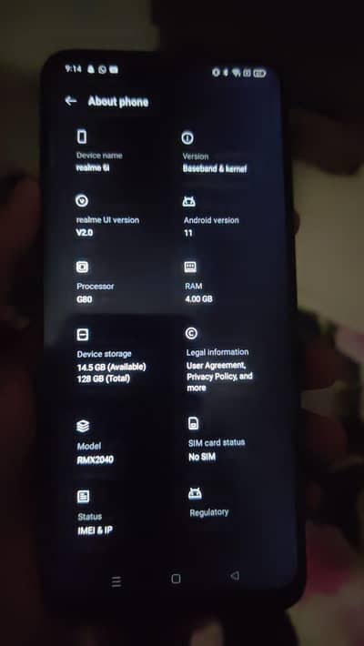 Realme 6i pta approved with box  exchange possible