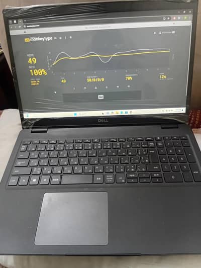 just 2/3 months  used no scratches, clean, new condition DELL laptop