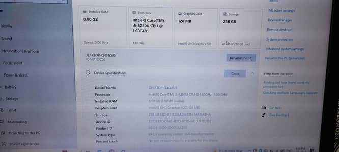 i5 8th generation,VersaPro series solid laptop, 8/256