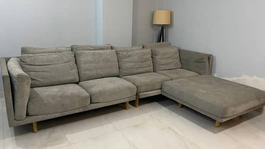 Slightly used L shaped sofa for urgent sale