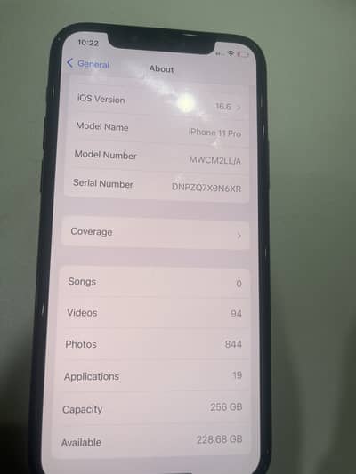 iPhone 11 Pro 256gb Non Pta No Sim Use