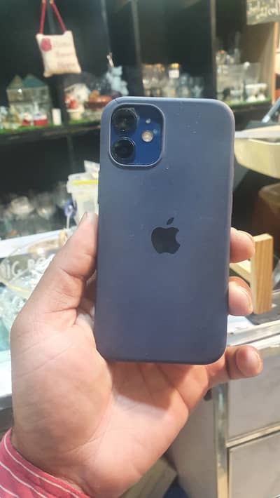 iPhone 12 mini.  water pack