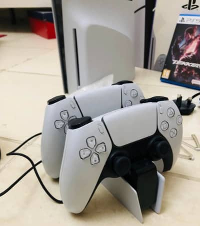 Ps5 Slim Game Disk  2 Controller with Box My whatsapp 03256735466