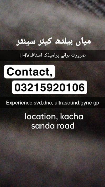 required Lhv  experience, ultrasound, DVD, DNC, gyne go