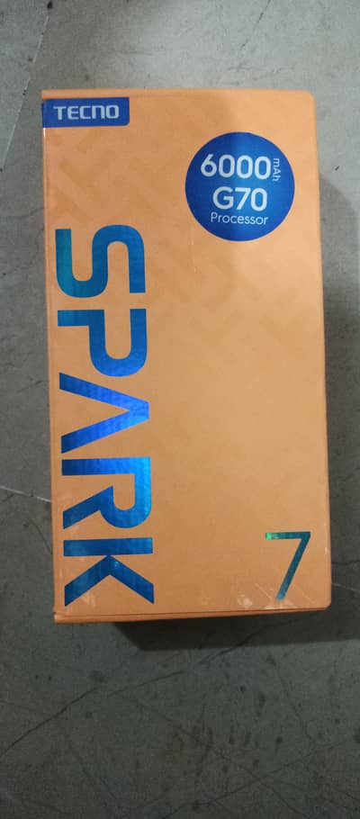 Tecno Spark 7 (4/64GB) w/ Full box & Accessories in Perfect Condition