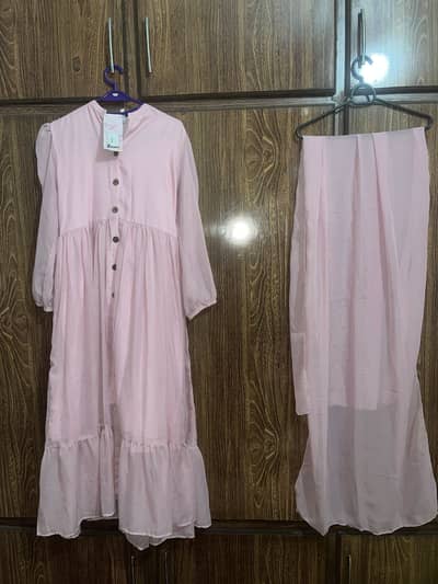 Original ZEROES Baby pink frock/abaya available