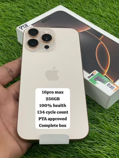 iPhone 16 pro max PTA approved complete box