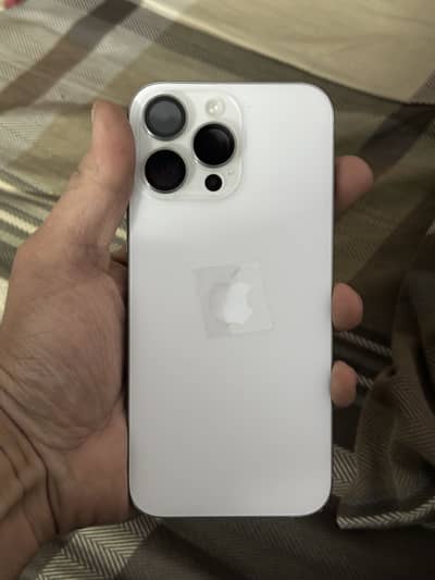 iPhone 16 ProMax 256gb. Scratchless. JV. White Titanium. In warranty.