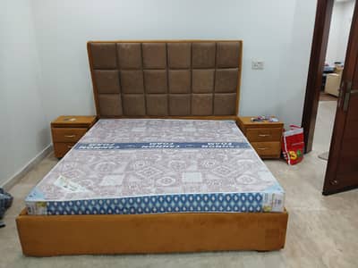 Bed with mattress urgent sale good condition