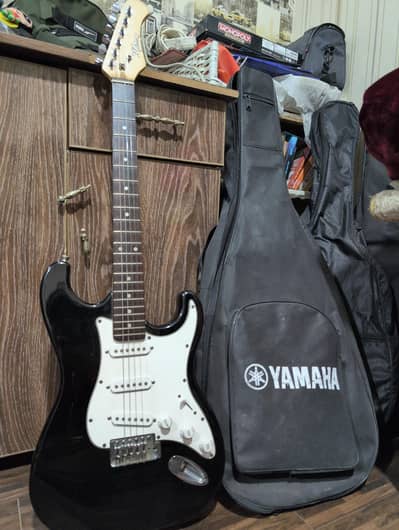 Melodions Stratocaster Electric Guitar in black