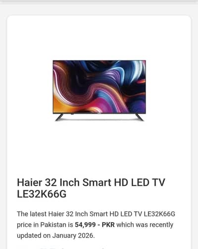 32"haier smart led just like new  0/3/00/94/35/5/18 for sale