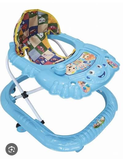 Baby Walker Pure plastic Premium quality iron frame.