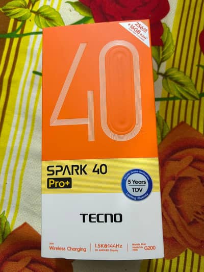 Tecno Spark 40 Pro Plus 8gb 256gb 10 months warranty available