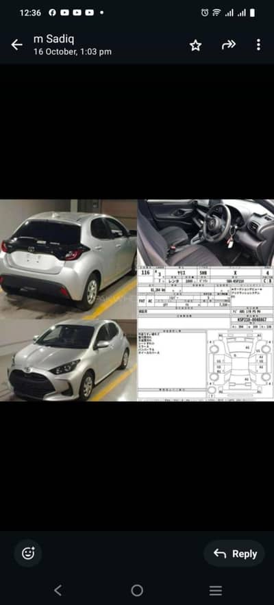 Yaris hatchback car new condition