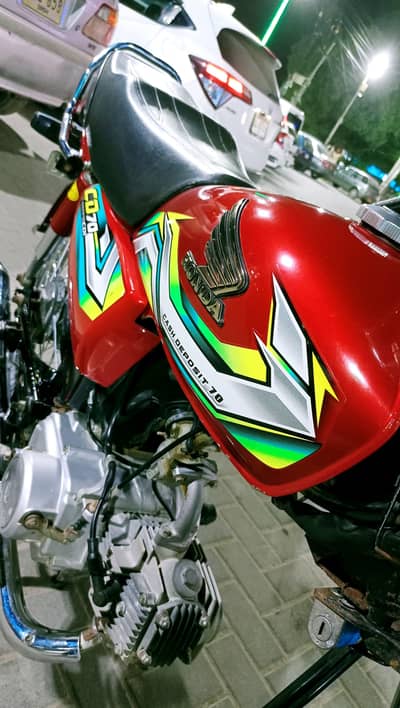 Honda CD-70 2023 karachi num 1st owner Genuine condition