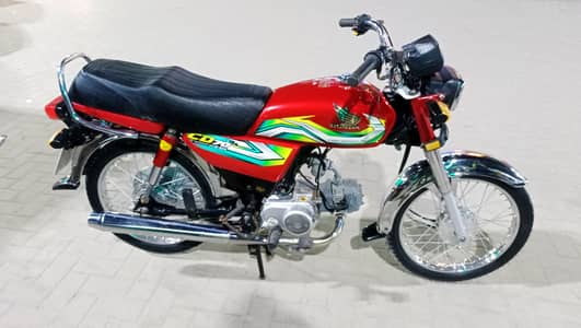 Honda CD-70 2023 karachi num 1st owner Genuine condition