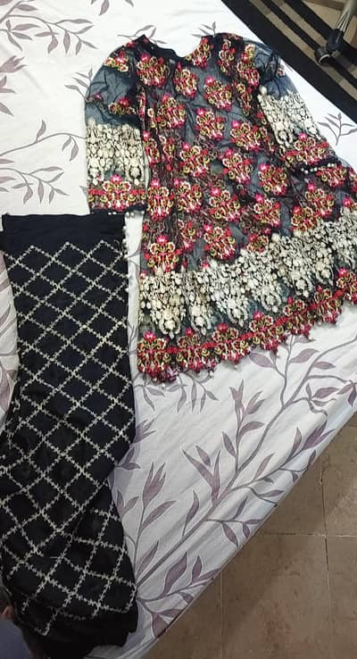 Shirt or trouser zare resham embroided